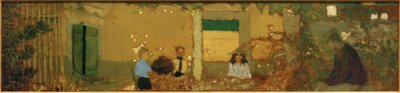 Familie in de tuin door Edouard Vuillard