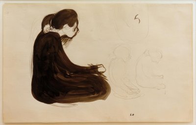 Zittende vrouw door Edouard Vuillard