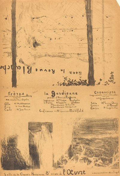 Frères; La Gardienne; Créanciers door Edouard Vuillard
