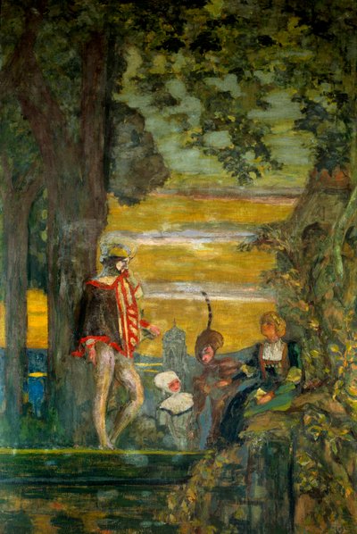 Griselidis Illustratie van het verhaal door Charles Perrault, 20e eeuw Parijs, Komedie van de Champs Elysees door Edouard Vuillard