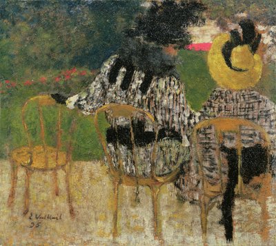 In de Tuilerieën Tuinen door Edouard Vuillard