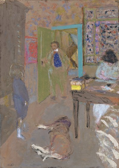 Interieur in Saint-Jacut door Edouard Vuillard