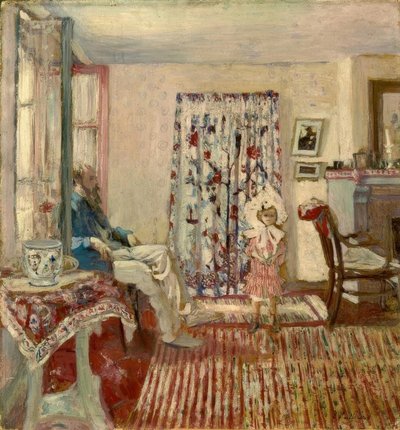 K.-X. Roussel en dochter door Edouard Vuillard