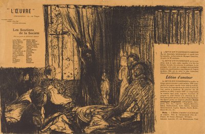De steunpilaren van de samenleving door Edouard Vuillard