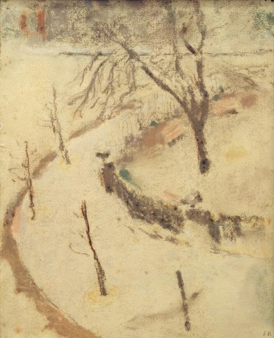 De winter op het Berliozplein door Edouard Vuillard