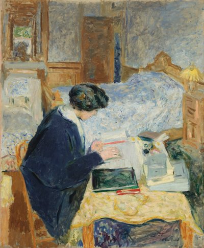 Lucy Hessel lezend door Edouard Vuillard