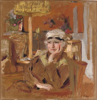 Lucy Hessel met een Zwarte Fluwelen Lint door Edouard Vuillard