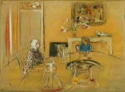Lunch bij kasteel Clayes door Edouard Vuillard