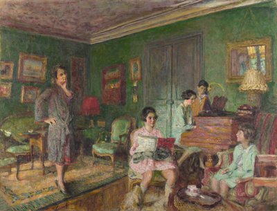 Madame André Wormser en haar kinderen, 1927 door Edouard Vuillard