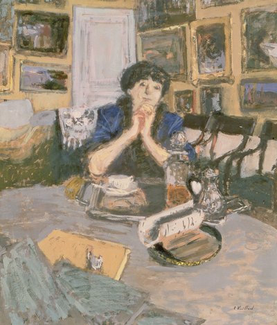 Madame Hessel met een sjaal, 1911 door Edouard Vuillard