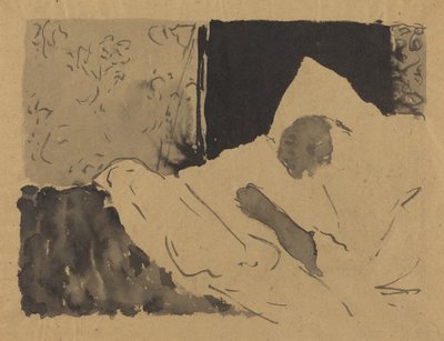 Madame V. slapend, ca. 1892 door Edouard Vuillard