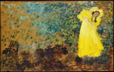 May Belfort op het podium, ca. 1895 door Edouard Vuillard