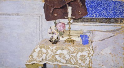 Stilleven met kandelaar door Edouard Vuillard