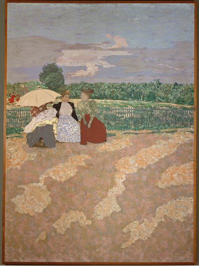 Park in Parijs: Het Gesprek door Edouard Vuillard