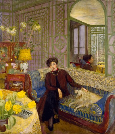Portret van Marcelle Aron, vrouw van Tristan Bernard (1866-1947) 1914 door Edouard Vuillard