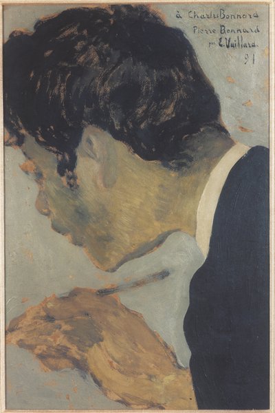 Portret van Pierre Bonnard 1867-1947, 1891 door Edouard Vuillard