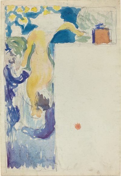 Programmaontwerp voor het Théâtre Libre [recto], ca. 1890 door Edouard Vuillard