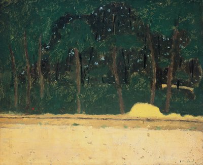 Route aan de rand van het bos, ca. 1904 door Edouard Vuillard