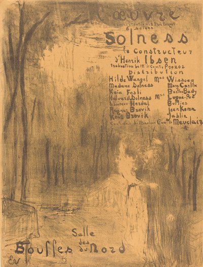 Solness de Bouwer, 1894 door Edouard Vuillard