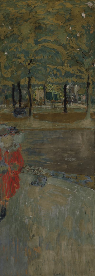 De tuin van La Muette à Passy, Parijs, c.1906-1907 door Edouard Vuillard