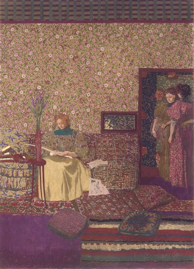 De privacy. Decoratie voor de bibliotheek van Dr. Vaquez door Edouard Vuillard