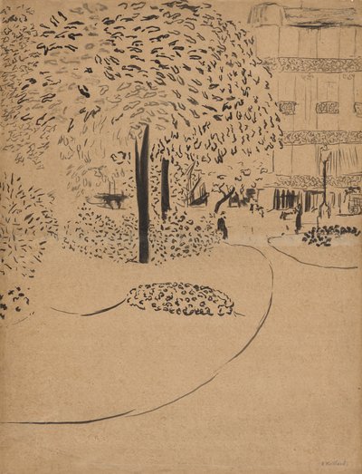 Het plein, 1910 door Edouard Vuillard