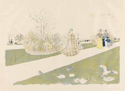 De Tuilerieën tuin door Edouard Vuillard