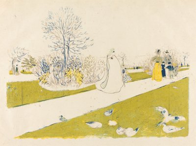 De Tuilerieën Tuin door Edouard Vuillard