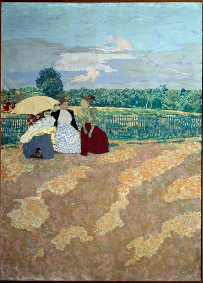 De openbare tuinen: Het gesprek (detail) door Edouard Vuillard