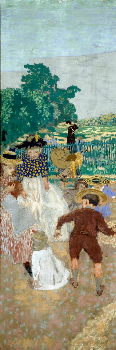 De openbare tuinen: De verpleegsters (detail) door Edouard Vuillard