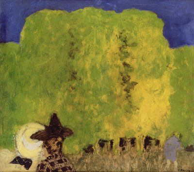 Twee vrouwen in een landschap, 1895 door Edouard Vuillard