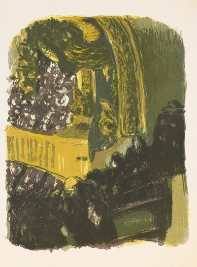 Een galerij in het gymnasium door Edouard Vuillard