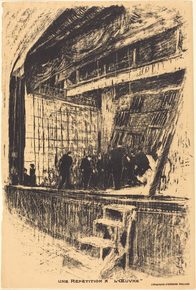 Een repetitie in het Théâtre de l