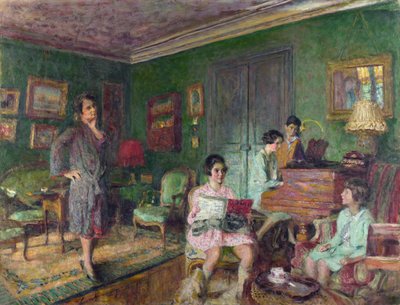 Madame Andre Wormser en haar kinderen door Edouard Vuillard