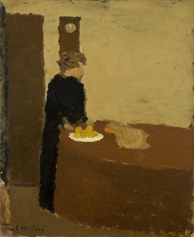 Vrouw in zwart, ca. 1891 door Edouard Vuillard