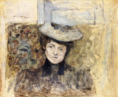 Vrouw met Gehaakte Hoed door Edouard Vuillard