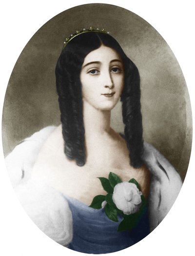 Marie Duplessis door Édouard after Viénot