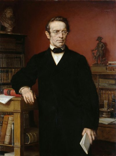 Portret van Johann Gustav Droysen door Eduard Bendemann