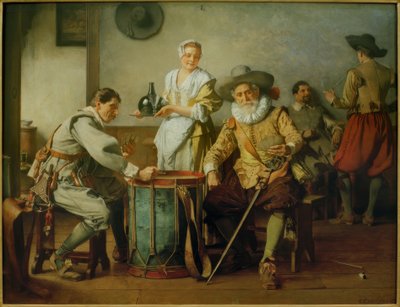 Kaartspelers door Eduard Charlemont