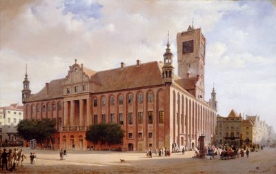 Stadhuis in Thorn door Eduard Gaertner
