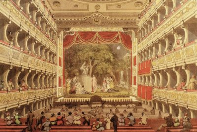 K.K. Hoftheater naast de burcht door Eduard Gurk