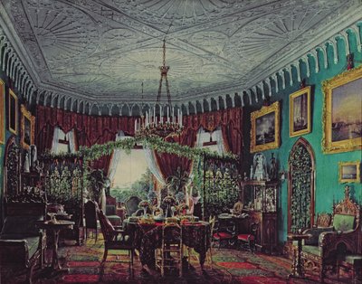 Salon van keizerin Alexandra Feodorovna (1798-1860) 1850s door Eduard Hau