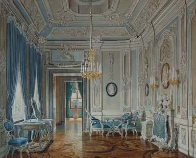 Kleedkamer van keizerin Maria Feodorovna in het Gatchina-paleis door Eduard Hau