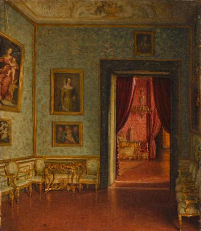 Palazzo Colonna. Uitzicht op de Sala del Trono door Eduard Heuss