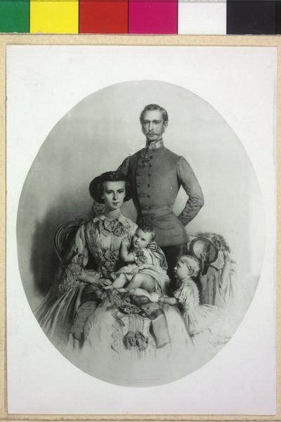 Keizer van Oostenrijk met familie Franz Joseph I door Eduard Kaiser