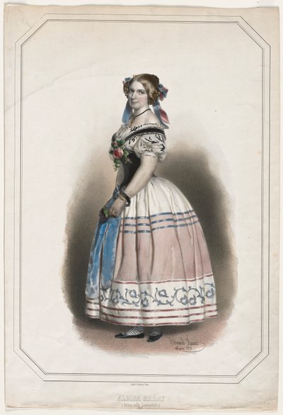 Portret van Albina Maray door Eduard Kaiser