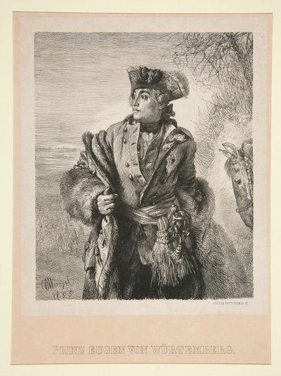Portret van Prins Eugen von Wurtemberg door Eduard Kretzschmar