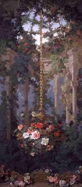 De Tuin van Armida, behangontwerp door Eduard Muller