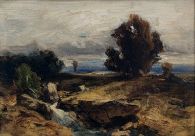 Landschapsstudie door Eduard Peithner von Lichtenfels