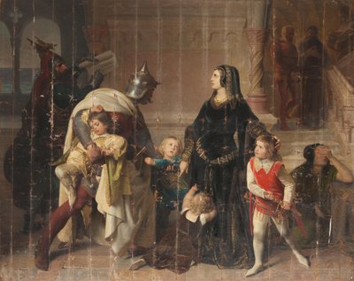 De gevangenneming van de zonen van Manfred door Eduard Ritter von Engerth